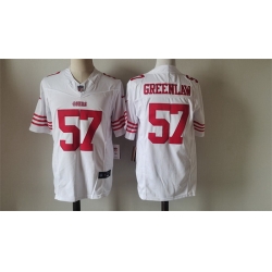 Men San Francisco 49ers 57 Dre Greenlaw White 2024 F U S E Vapor Untouchable Limited Stitched Football Jersey