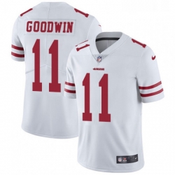 Mens Nike San Francisco 49ers 11 Marquise Goodwin White Vapor Untouchable Limited Player NFL Jersey Mens Nike San Francisco 49ers 11 Marquise Goodwin White Vapor Untouchable Limited Player NFL Jersey