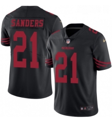 Mens Nike San Francisco 49ers 21 Deion Sanders Limited Black Rush Vapor Untouchable NFL Jersey