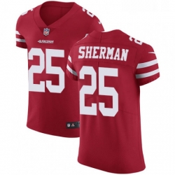 Mens Nike San Francisco 49ers 25 Richard Sherman Red Team Color Vapor Untouchable Elite Player NFL Jersey Mens Nike San Francisco 49ers 25 Richard Sherman Red Team Color Vapor Untouchable Elite Player NFL Jersey