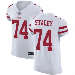 Mens Nike San Francisco 49ers 74 Joe Staley White Vapor Untouchable Elite Player NFL Jersey Mens Nike San Francisco 49ers 74 Joe Staley White Vapor Untouchable Elite Player NFL Jersey