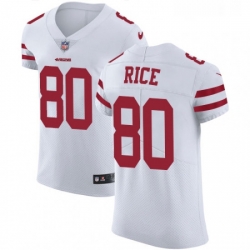 Mens Nike San Francisco 49ers 80 Jerry Rice White Vapor Untouchable Elite Player NFL Jersey Mens Nike San Francisco 49ers 80 Jerry Rice White Vapor Untouchable Elite Player NFL Jersey