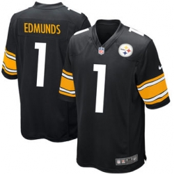 Men's Pittsburgh Steelers Terrell Edmunds Nike Black 2018 NFL Draft First Round Pick Elite Jersey Men's Pittsburgh Steelers Terrell Edmunds Nike Black 2018 NFL Draft First Round Pick Elite Jersey