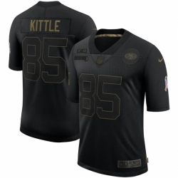 Men's San Francisco 49ers #85 George Kittle Black 2020 Salute To Service Limited Jersey Men's San Francisco 49ers #85 George Kittle Black 2020 Salute To Service Limited Jersey