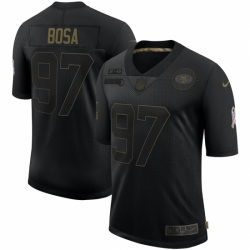 Men's San Francisco 49ers #97 Nick Bosa Black 2020 Salute To Service Limited Jersey Men's San Francisco 49ers #97 Nick Bosa Black 2020 Salute To Service Limited Jersey
