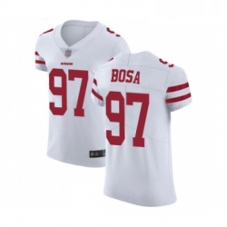 Mens San Francisco 49ers 97 Nick Bosa White Vapor Untouchable Elite Player Football Jersey Mens San Francisco 49ers 97 Nick Bosa White Vapor Untouchable Elite Player Football Jersey