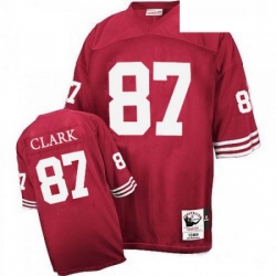 Mitchell and Ness San Francisco 49ers 87 Dwight Clark Authentic Red NFL Jersey Mitchell and Ness San Francisco 49ers 87 Dwight Clark Authentic Red NFL Jersey