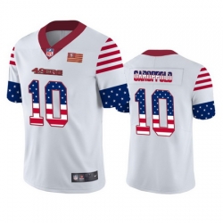 Nike 49ers 10 Jimmy Garoppolo White USA Flag Fashion Limited Jersey Nike 49ers 10 Jimmy Garoppolo White USA Flag Fashion Limited Jersey