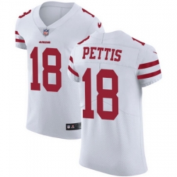 Nike 49ers #18 Dante Pettis White Mens Stitched NFL Vapor Untouchable Elite Jersey Nike 49ers #18 Dante Pettis White Mens Stitched NFL Vapor Untouchable Elite Jersey