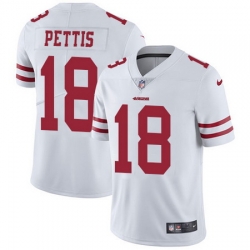 Nike 49ers #18 Dante Pettis White Mens Stitched NFL Vapor Untouchable Limited Jersey Nike 49ers #18 Dante Pettis White Mens Stitched NFL Vapor Untouchable Limited Jersey