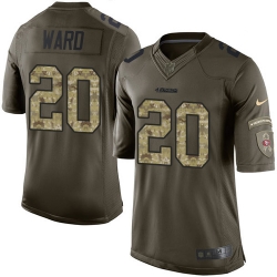 Nike 49ers #20 Jimmie Ward Green Mens Stitched NFL Limited Salute to Service Jersey Nike 49ers #20 Jimmie Ward Green Mens Stitched NFL Limited Salute to Service Jersey