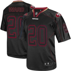 Nike 49ers #20 Jimmie Ward Lights Out Black Mens Stitched NFL Elite Jersey Nike 49ers #20 Jimmie Ward Lights Out Black Mens Stitched NFL Elite Jersey
