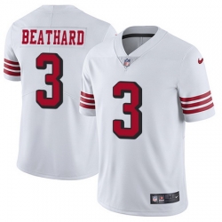 Nike 49ers #3 C J Beathard White Rush Mens Stitched NFL Vapor Untouchable Limited Jersey Nike 49ers #3 C J Beathard White Rush Mens Stitched NFL Vapor Untouchable Limited Jersey