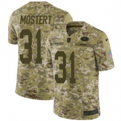 Nike 49ers 31 Raheem Mostert Camo Men Stitched NFL Limited 2018 Salute To Service Jersey Nike 49ers 31 Raheem Mostert Camo Men Stitched NFL Limited 2018 Salute To Service Jersey