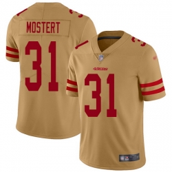 Nike 49ers 31 Raheem Mostert Gold Men Stitched NFL Limited Inverted Legend Jersey Nike 49ers 31 Raheem Mostert Gold Men Stitched NFL Limited Inverted Legend Jersey