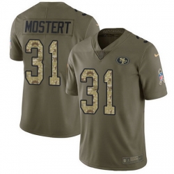 Nike 49ers 31 Raheem Mostert Olive Camo Men Stitched NFL Limited 2017 Salute To Service Jersey Nike 49ers 31 Raheem Mostert Olive Camo Men Stitched NFL Limited 2017 Salute To Service Jersey