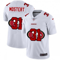 Nike 49ers 31 Raheem Mostert White Shadow Logo Limited Jersey Nike 49ers 31 Raheem Mostert White Shadow Logo Limited Jersey