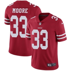 Nike 49ers #33 Tarvarius Moore Red Team Color Mens Stitched NFL Vapor Untouchable Limited Jersey Nike 49ers #33 Tarvarius Moore Red Team Color Mens Stitched NFL Vapor Untouchable Limited Jersey