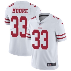 Nike 49ers #33 Tarvarius Moore White Mens Stitched NFL Vapor Untouchable Limited Jersey Nike 49ers #33 Tarvarius Moore White Mens Stitched NFL Vapor Untouchable Limited Jersey