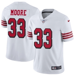 Nike 49ers #33 Tarvarius Moore White Rush Mens Stitched NFL Vapor Untouchable Limited Jersey Nike 49ers #33 Tarvarius Moore White Rush Mens Stitched NFL Vapor Untouchable Limited Jersey