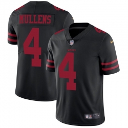 Nike 49ers #4 Nick Mullens Black Alternate Men Stitched NFL Vapor Untouchable Limited Jersey Nike 49ers #4 Nick Mullens Black Alternate Men Stitched NFL Vapor Untouchable Limited Jersey