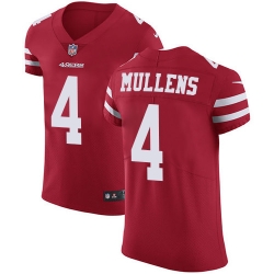 Nike 49ers #4 Nick Mullens Red Team Color Men Stitched NFL Vapor Untouchable Elite Jersey Nike 49ers #4 Nick Mullens Red Team Color Men Stitched NFL Vapor Untouchable Elite Jersey