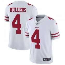 Nike 49ers #4 Nick Mullens White Men Stitched NFL Vapor Untouchable Limited Jersey Nike 49ers #4 Nick Mullens White Men Stitched NFL Vapor Untouchable Limited Jersey