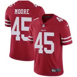 Nike 49ers 45 Tarvarius Moore Red Vapor Untouchable Limited Jersey Nike 49ers 45 Tarvarius Moore Red Vapor Untouchable Limited Jersey