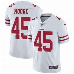 Nike 49ers #45 Tarvarius Moore White Mens Stitched NFL Vapor Untouchable Limited Jersey Nike 49ers #45 Tarvarius Moore White Mens Stitched NFL Vapor Untouchable Limited Jersey