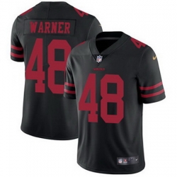 Nike 49ers #48 Fred Warner Black Alternate Mens Stitched NFL Vapor Untouchable Limited Jersey Nike 49ers #48 Fred Warner Black Alternate Mens Stitched NFL Vapor Untouchable Limited Jersey