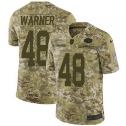 Nike 49ers #48 Fred Warner Camo Mens Stitched NFL Limited 2018 Salute To Service Jersey Nike 49ers #48 Fred Warner Camo Mens Stitched NFL Limited 2018 Salute To Service Jersey
