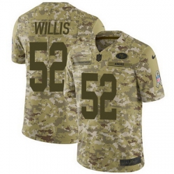 Nike 49ers #52 Patrick Willis Camo Mens Stitched NFL Limited 2018 Salute To Service Jersey Nike 49ers #52 Patrick Willis Camo Mens Stitched NFL Limited 2018 Salute To Service Jersey