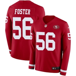 Nike 49ers #56 Reuben Foster Red Team Color Men Stitched NFL Limited Therma Long Sleeve Jersey Nike 49ers #56 Reuben Foster Red Team Color Men Stitched NFL Limited Therma Long Sleeve Jersey