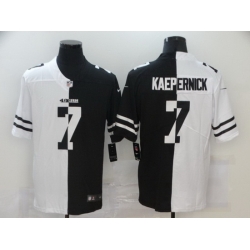 Nike 49ers 7 Colin Kaepernick Black And White Split Vapor Untouchable Limited Jersey Nike 49ers 7 Colin Kaepernick Black And White Split Vapor Untouchable Limited Jersey