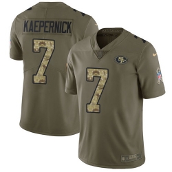 Nike 49ers #7 Colin Kaepernick Olive Camo Mens Stitched NFL Limited 2017 Salute To Service Jersey Nike 49ers #7 Colin Kaepernick Olive Camo Mens Stitched NFL Limited 2017 Salute To Service Jersey