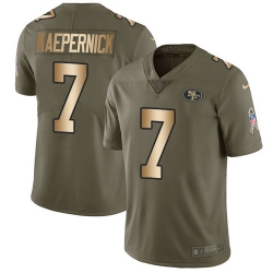 Nike 49ers #7 Colin Kaepernick Olive Gold Mens Stitched NFL Limited 2017 Salute To Service Jersey Nike 49ers #7 Colin Kaepernick Olive Gold Mens Stitched NFL Limited 2017 Salute To Service Jersey