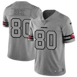 Nike 49ers 80 Jerry Rice 2019 Gray Gridiron Gray Vapor Untouchable Limited Jersey Nike 49ers 80 Jerry Rice 2019 Gray Gridiron Gray Vapor Untouchable Limited Jersey