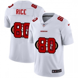 Nike 49ers 80 Jerry Rice White Shadow Logo Limited Jersey Nike 49ers 80 Jerry Rice White Shadow Logo Limited Jersey