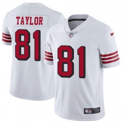 Nike 49ers #81 Trent Taylor White Rush Mens Stitched NFL Vapor Untouchable Limited Jersey Nike 49ers #81 Trent Taylor White Rush Mens Stitched NFL Vapor Untouchable Limited Jersey