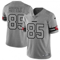 Nike 49ers 85 George Kittle 2019 Gray Gridiron Gray Vapor Untouchable Limited Jersey Nike 49ers 85 George Kittle 2019 Gray Gridiron Gray Vapor Untouchable Limited Jersey