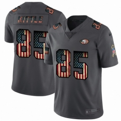 Nike 49ers 85 George Kittle 2019 Salute To Service USA Flag Fashion Limited Jersey Nike 49ers 85 George Kittle 2019 Salute To Service USA Flag Fashion Limited Jersey