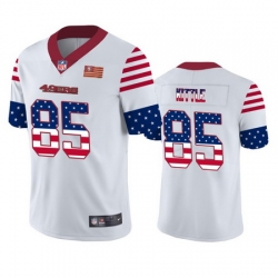 Nike 49ers 85 George Kittle White USA Flag Fashion Limited Jersey Nike 49ers 85 George Kittle White USA Flag Fashion Limited Jersey