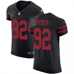 Nike 49ers 92 Kerry Hyder Black Alternate Men Stitched NFL New Elite Jersey Nike 49ers 92 Kerry Hyder Black Alternate Men Stitched NFL New Elite Jersey