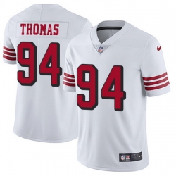 Nike 49ers #94 Solomon Thomas White Rush Mens Stitched NFL Vapor Untouchable Limited Jersey Nike 49ers #94 Solomon Thomas White Rush Mens Stitched NFL Vapor Untouchable Limited Jersey