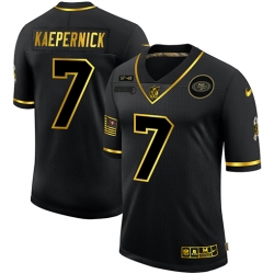 Nike San Francisco 49ers 7 Colin Kaepernick Black Gold 2020 Salute To Service Limited Jersey Nike San Francisco 49ers 7 Colin Kaepernick Black Gold 2020 Salute To Service Limited Jersey