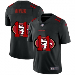 San Francisco 49ers 11 Brandon Aiyuk Men Nike Team Logo Dual Overlap Limited NFL Jersey Black San Francisco 49ers 11 Brandon Aiyuk Men Nike Team Logo Dual Overlap Limited NFL Jersey Black