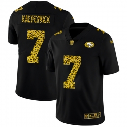 San Francisco 49ers 7 Colin Kaepernick Men Nike Leopard Print Fashion Vapor Limited NFL Jersey Black San Francisco 49ers 7 Colin Kaepernick Men Nike Leopard Print Fashion Vapor Limited NFL Jersey Black