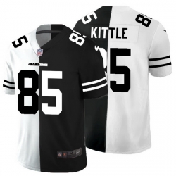 San Francisco 49ers 85 George Kittle Men Black V White Peace Split Nike Vapor Untouchable Limited NFL Jersey San Francisco 49ers 85 George Kittle Men Black V White Peace Split Nike Vapor Untouchable Limited NFL Jersey