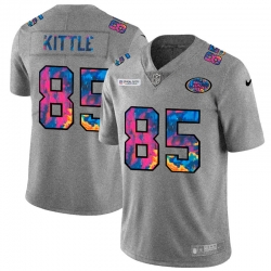 San Francisco 49ers 85 George Kittle Men Nike Multi Color 2020 NFL Crucial Catch NFL Jersey Greyheather San Francisco 49ers 85 George Kittle Men Nike Multi Color 2020 NFL Crucial Catch NFL Jersey Greyheather