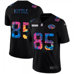 San Francisco 49ers 85 George Kittle Men Nike Multi Color Black 2020 NFL Crucial Catch Vapor Untouchable Limited Jersey San Francisco 49ers 85 George Kittle Men Nike Multi Color Black 2020 NFL Crucial Catch Vapor Untouchable Limited Jersey